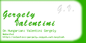 gergely valentini business card